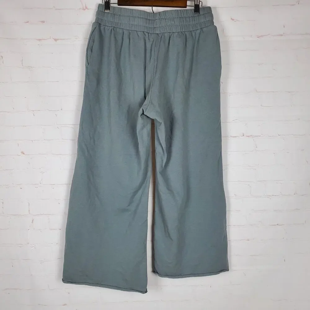 Nike Yoga Big Kids Girls Wide Leg Sweatpants XL Gray Pull On Fleece 26